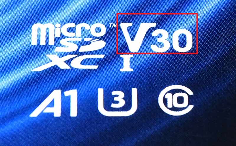 ビデオスピードクラスV30対応のLexar microSDXC 128GB