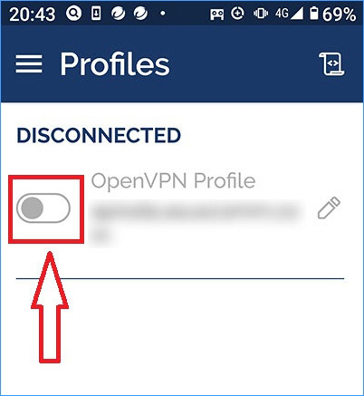 外出先からOpenVPNアプリで自宅無線LANルーターに接続