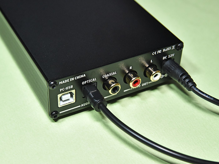 DAC-X6 PROとオプティカルケーブルの接続方法