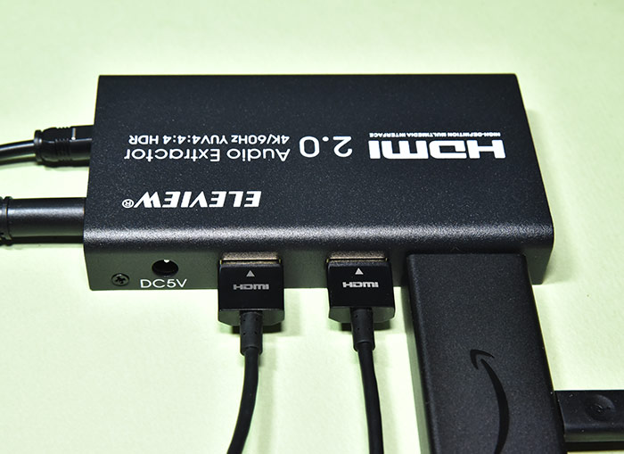 EHD-802N HDMI音声分離器とデジ像との接続